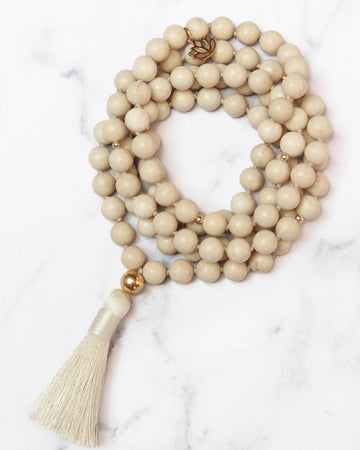 Transformation Tassel Mala Necklace | Riverstone - mylittlemantra