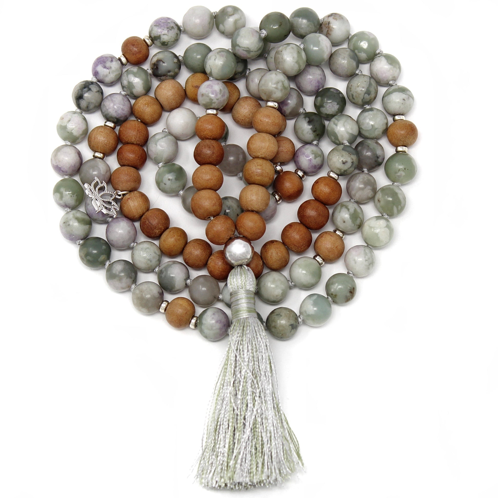 Serenity Mala/Meditation/Reiki/Spiritual/ High Quality AAA/ 100% Natural Authentic high quality Stones/Well Made