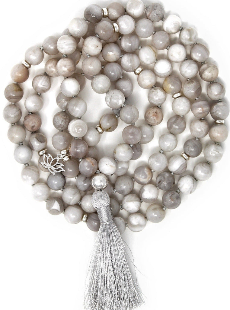 TARA MALA | Crazy Laced Agate for confidence and joy. - mylittlemantra